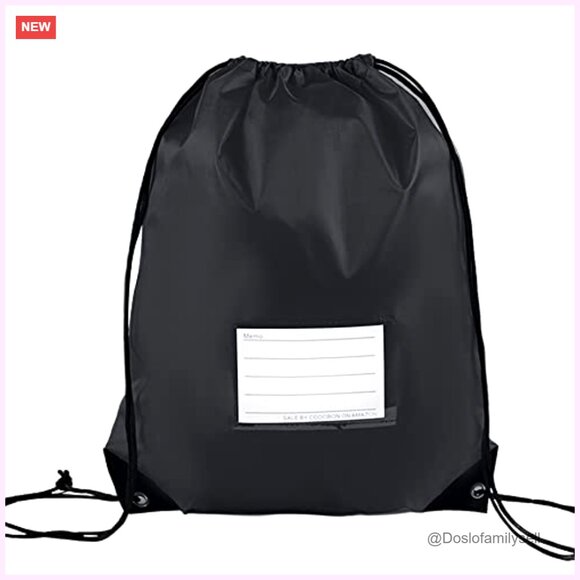 16 Pack Drawstring Bags, Washable Polyester Fabric, Gym Sports Cinch Bag